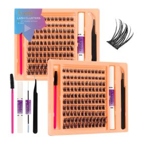 2026 Fairy Tale False Eyelashes -  Azenlo Beginner's DIY Eyelash Extension Kit, 120 Clusters Of Large-capacity False Eyelashes, Includes Glue