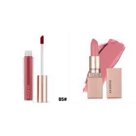 PHOFAY Non-Sticky Lip Gloss (Option: 05set)