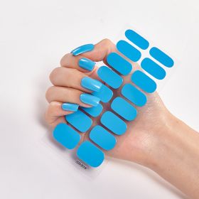 Pure Color 16 Nail Stickers (Option: CS0019-1PC)