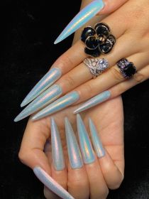 2026 Gothic Charm Press-on Nails, Valentine's Day Long Almond-shaped Press-on False Nails Set, Handmade False Nail Tips (size: M)