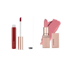 PHOFAY Non-Sticky Lip Gloss (Option: 10set)